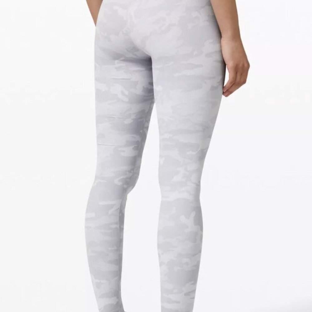 Lululemon Wunder Under Super HR Tight 28" Camo Jacquard Alpine White Starlight